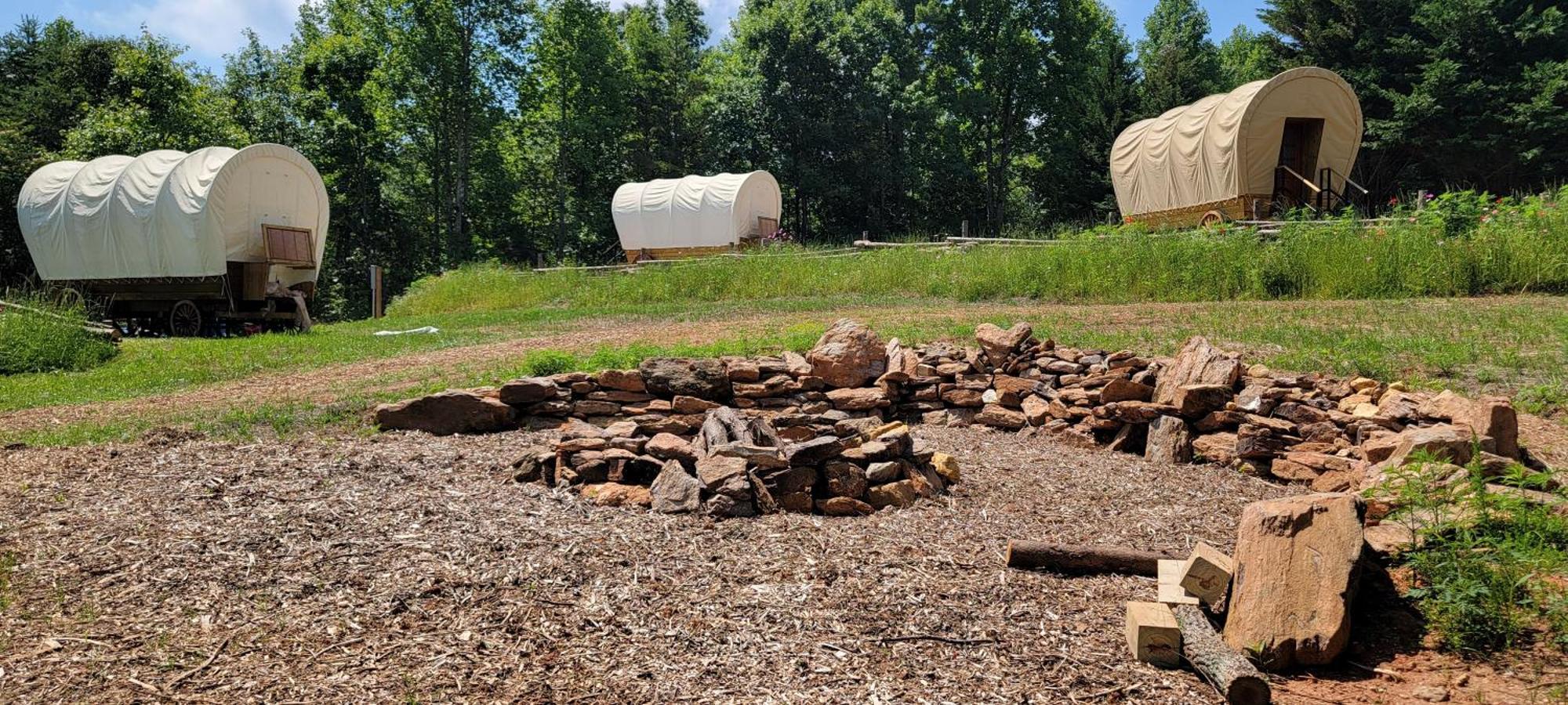Covered Wagons Hill Camp - Wagon 4 Lenoir Exterior foto